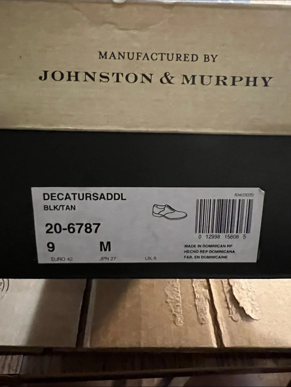 Johnston & Murphy Two-Tone Leather Derby Shoes - Black & Brown